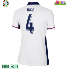 England Declan Rice #4 Hemmatröja Kvinnor EM 2024 Kortärmad